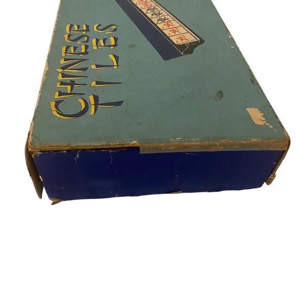 Antique 1939 Mah Jong Chinese Tiles Set Original Box Instructions By J. Pressman - Picture 2 of 8